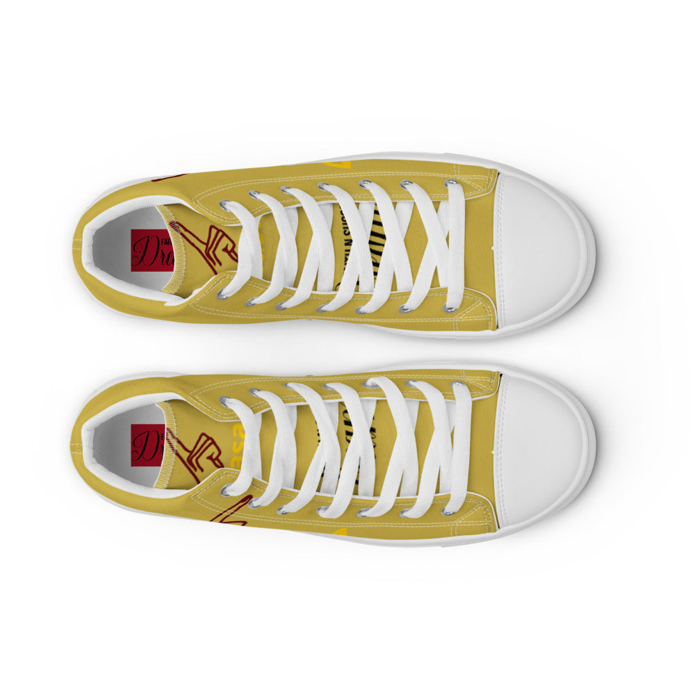 Men’s high top canvas shoes