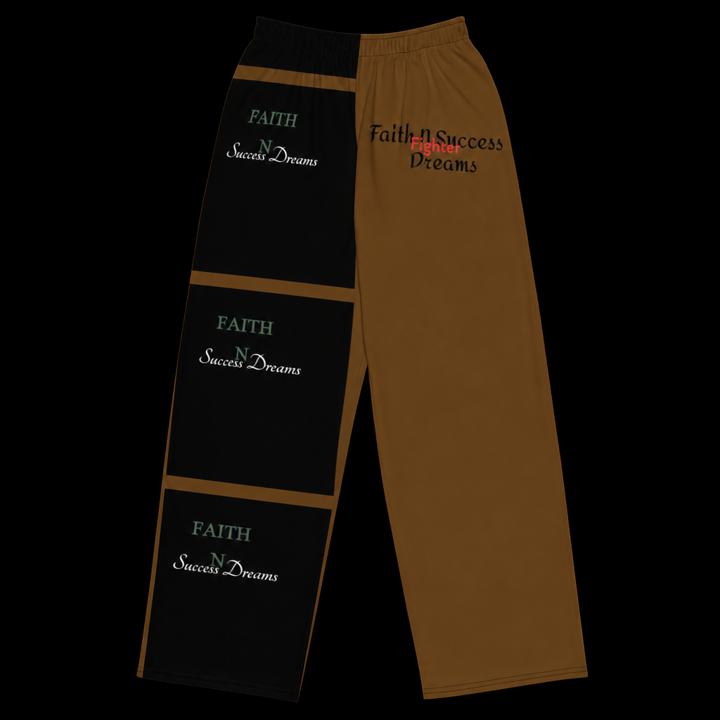 All-over print unisex wide-leg pants