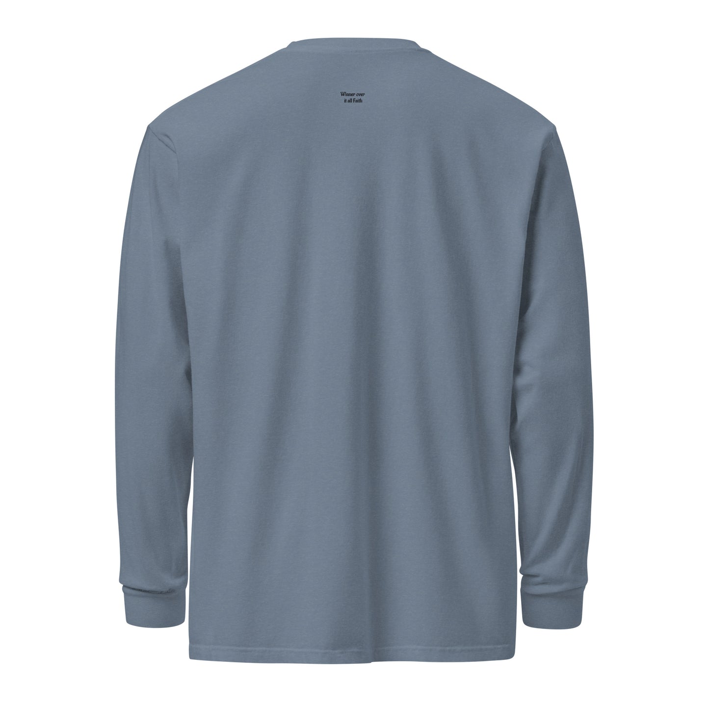 Garment-dyed heavyweight long-sleeve shirt