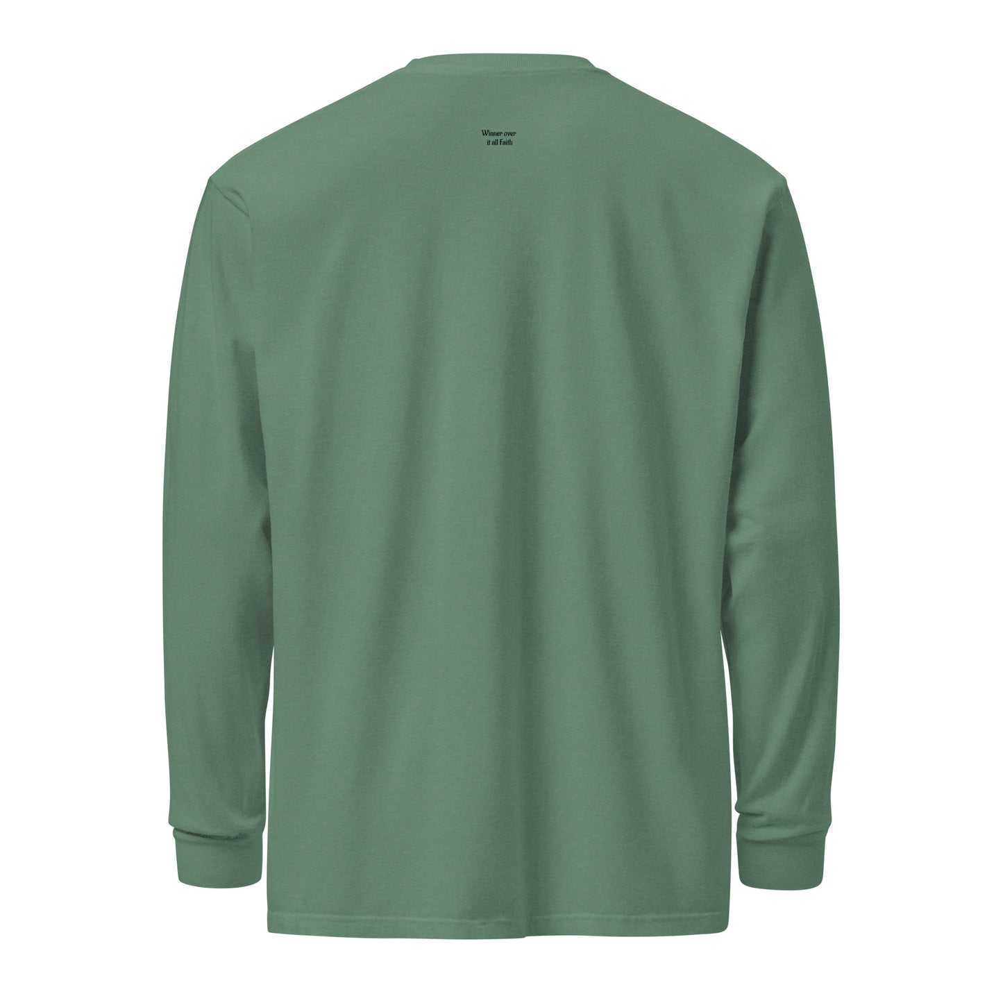 Garment-dyed heavyweight long-sleeve shirt