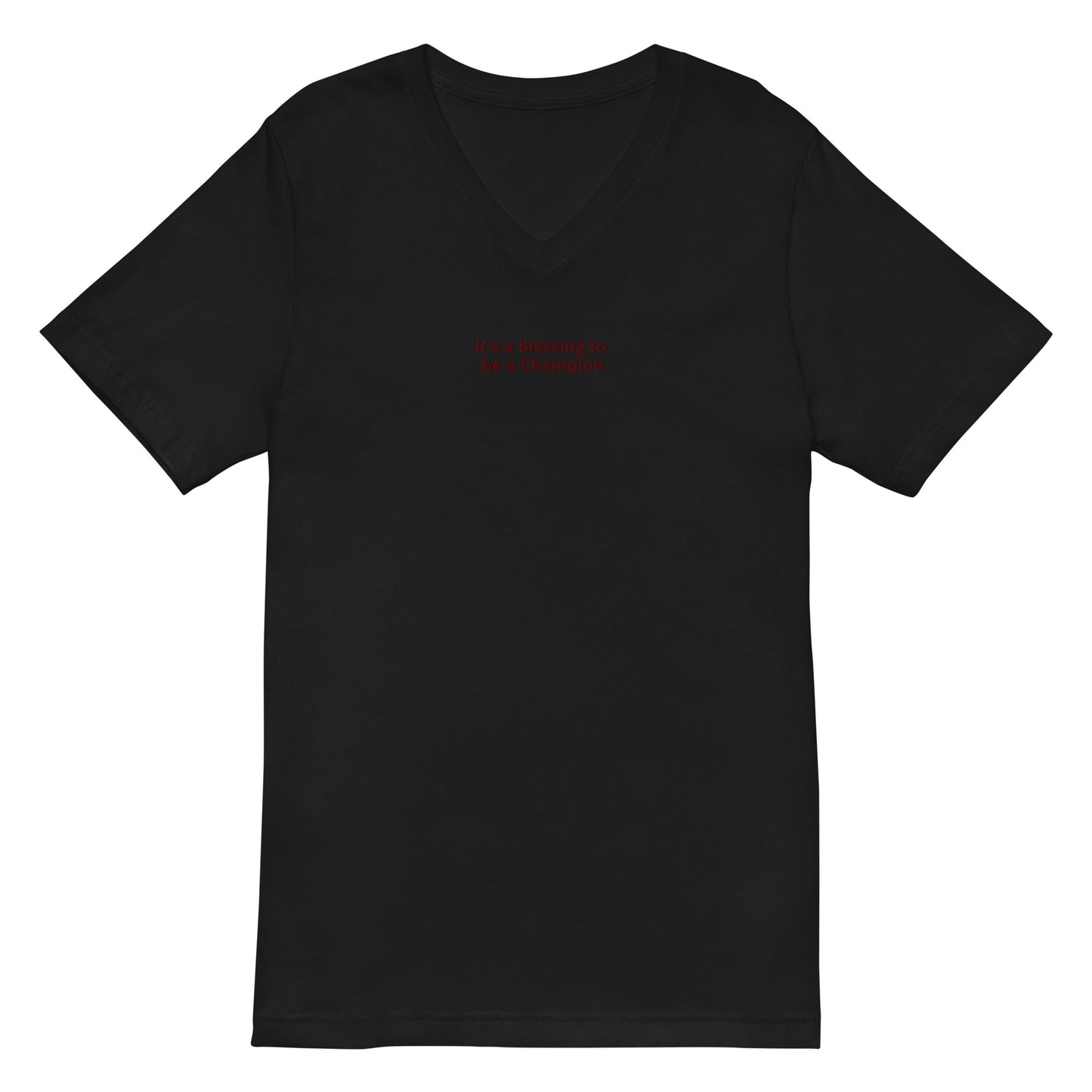 Unisex Short Sleeve V-Neck T-Shirt