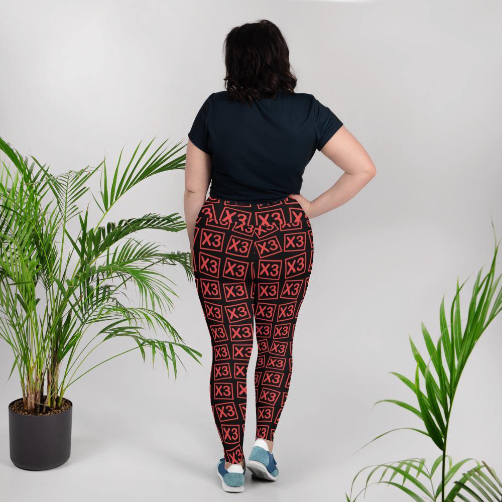 All-Over Print Plus Size Leggings - Faith N Success Dreams 