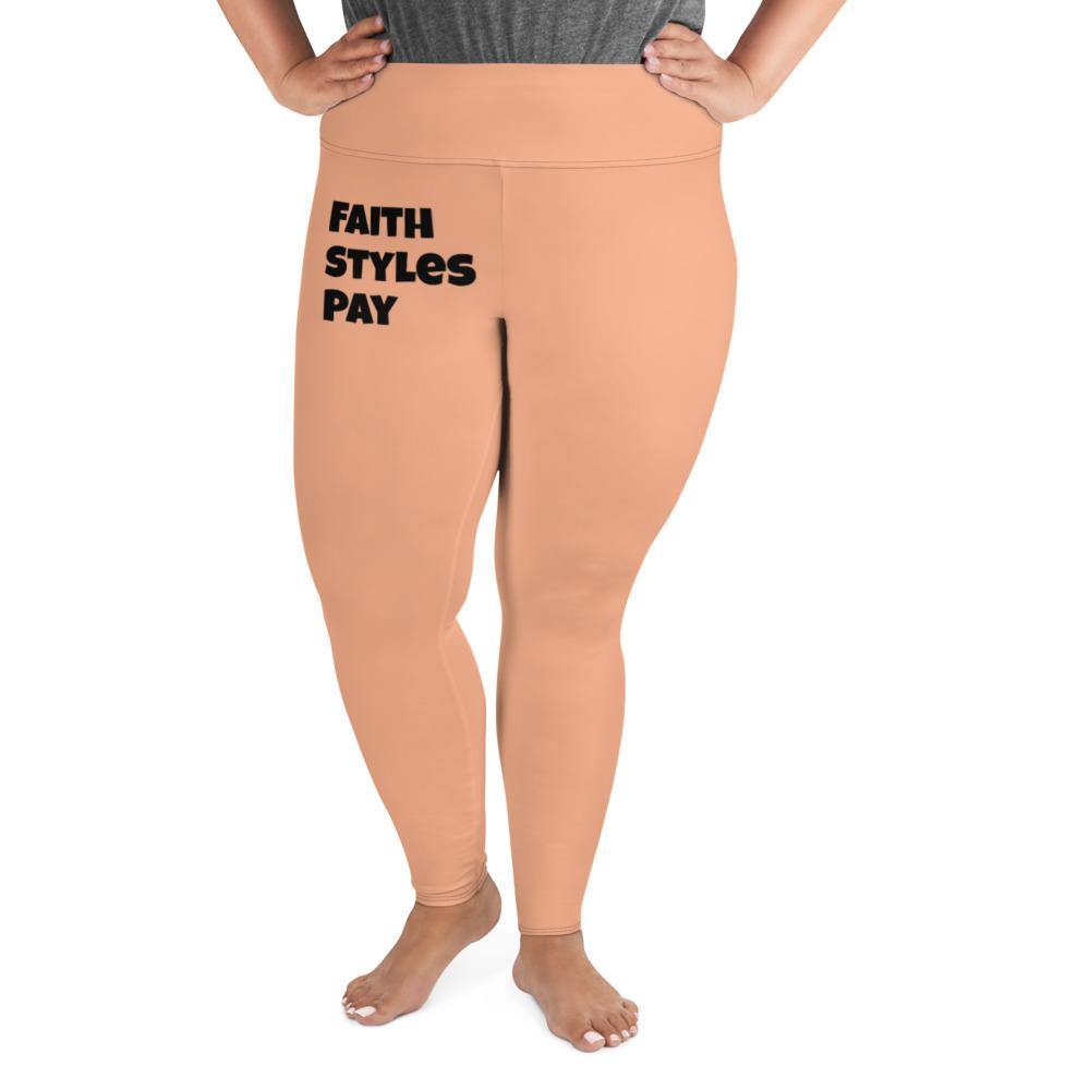 All-Over Print Plus Size Leggings - Faith N Success Dreams 