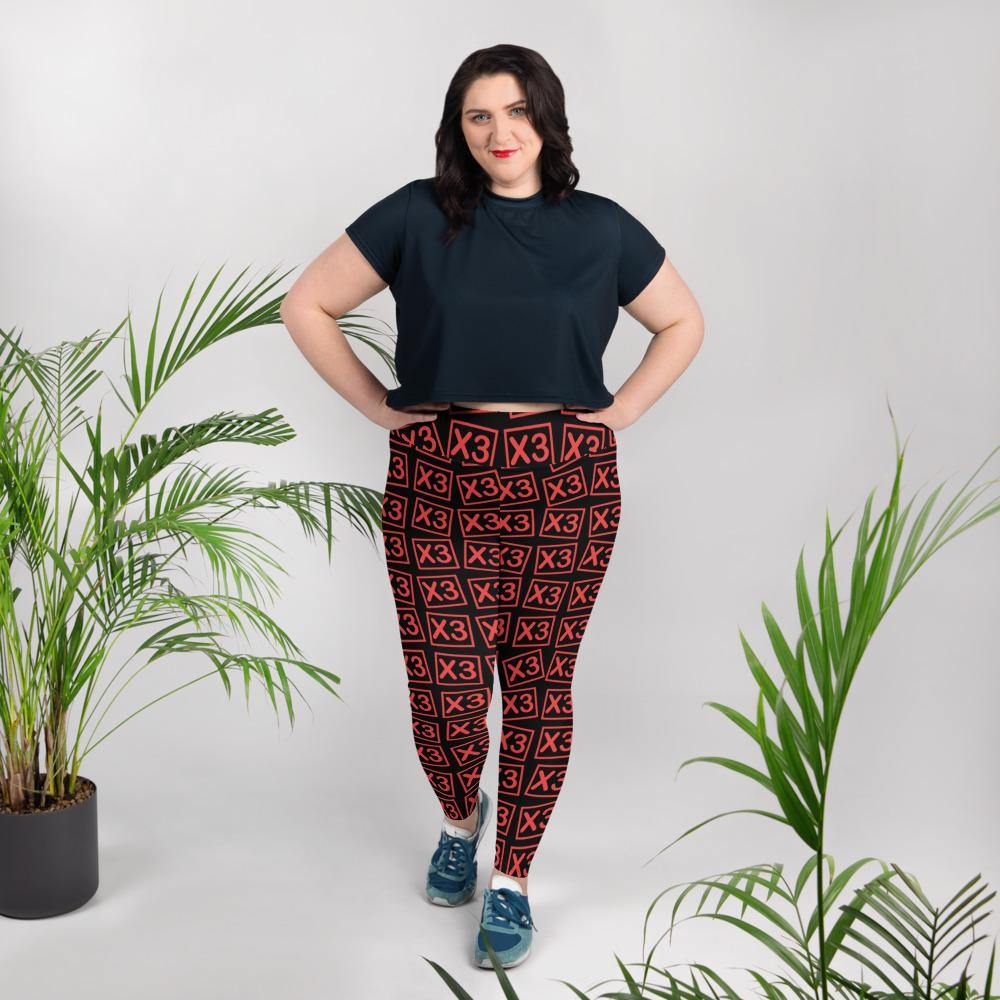 All-Over Print Plus Size Leggings - Faith N Success Dreams 