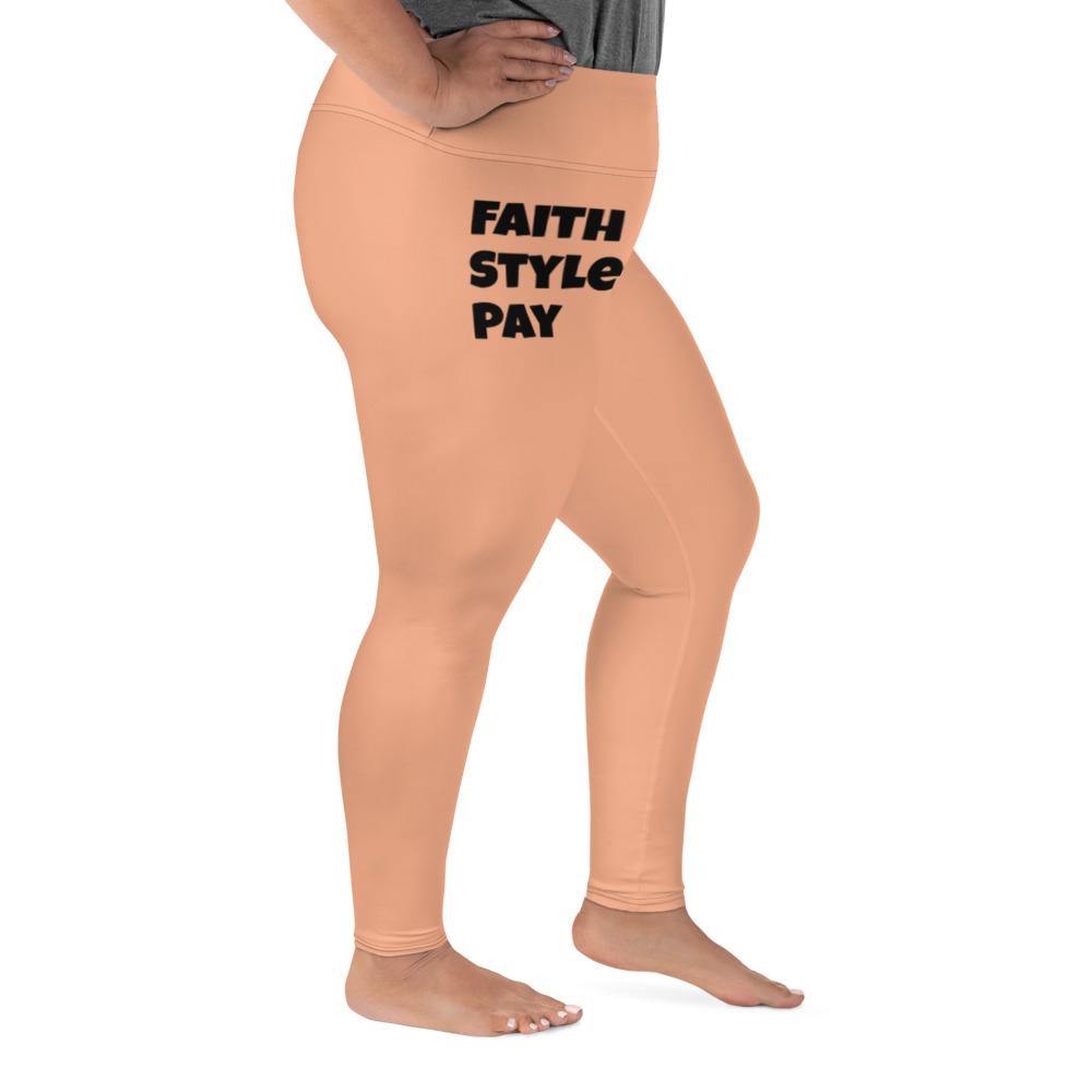 All-Over Print Plus Size Leggings - Faith N Success Dreams 