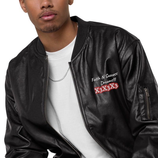 Leather Bomber Jacket