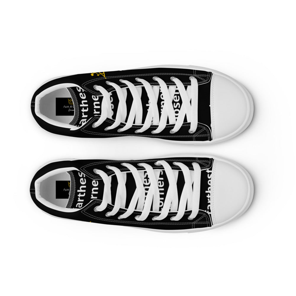 Men’s high top canvas shoes