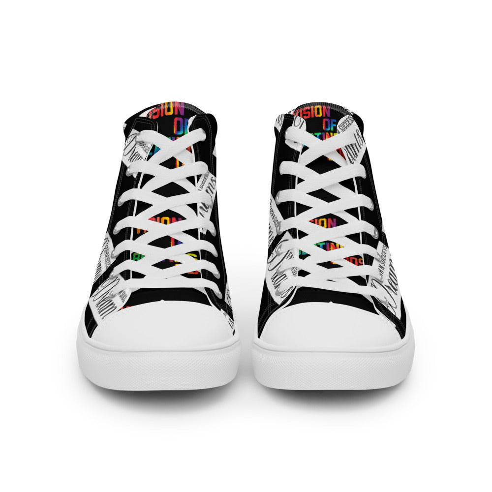 Men’s high top canvas shoes