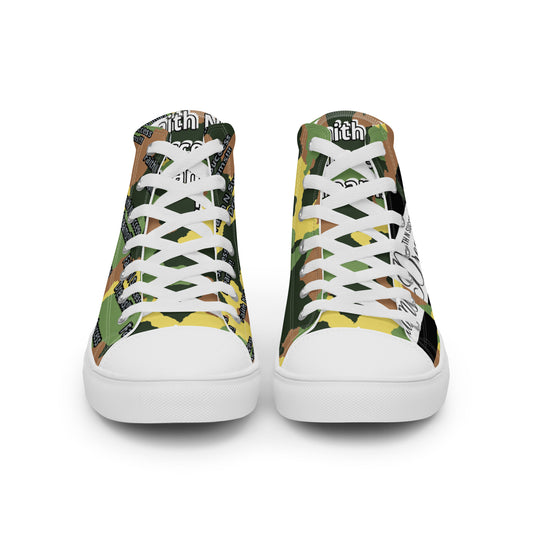 Men’s high top canvas shoes