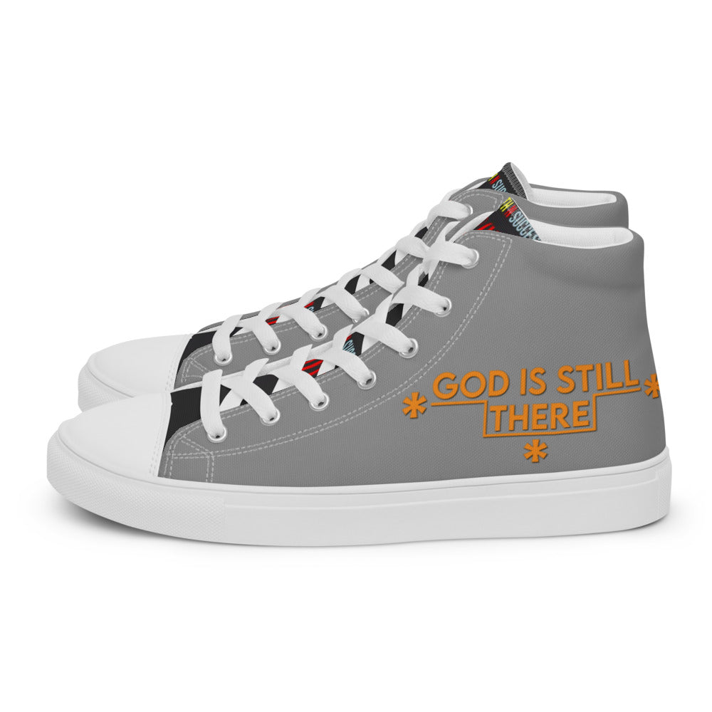 Men’s high top canvas shoes