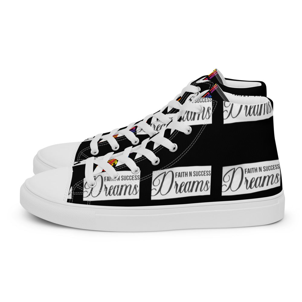Men’s high top canvas shoes