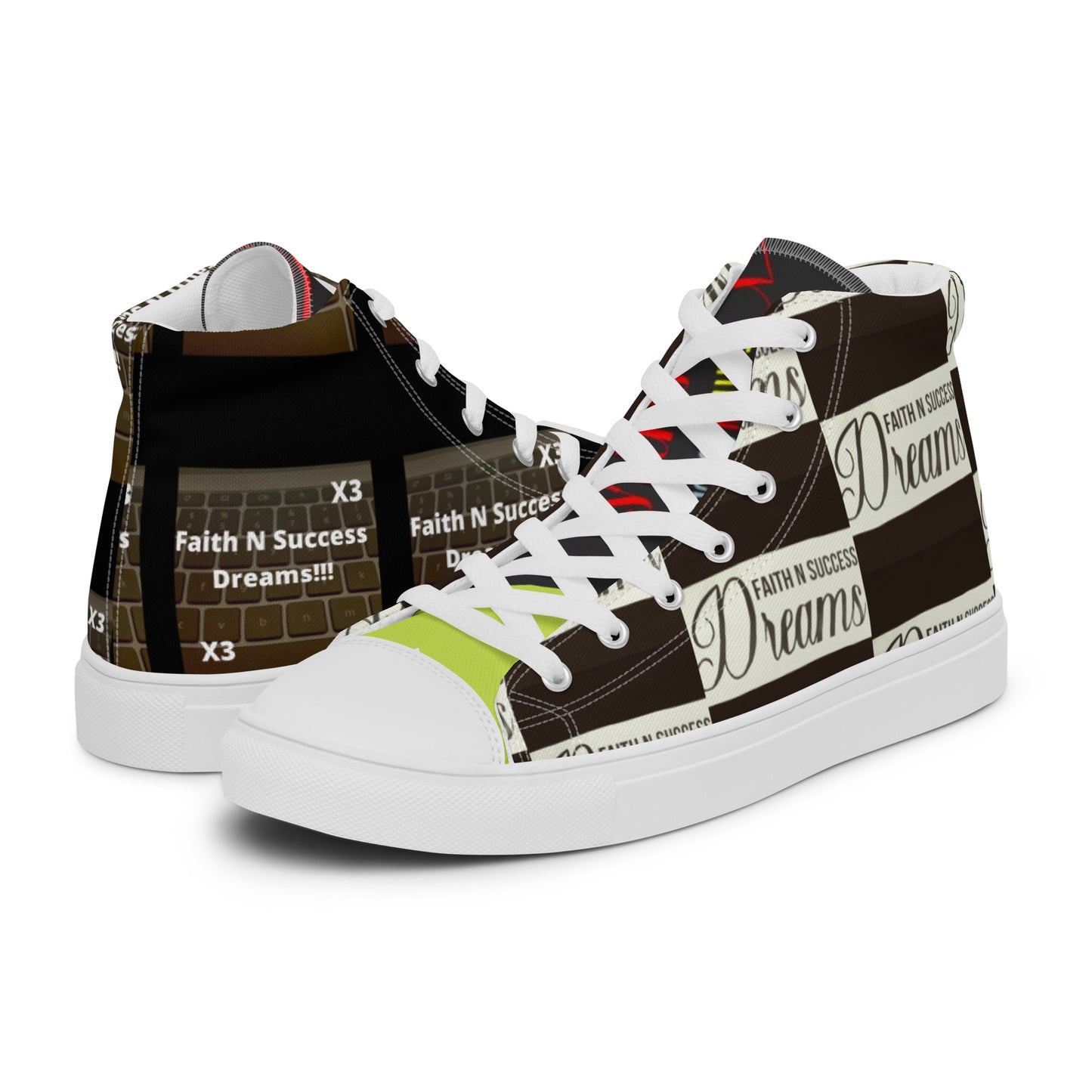 Men’s high top canvas shoes