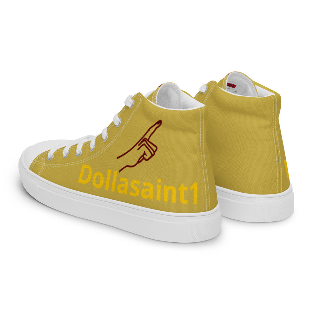 Men’s high top canvas shoes