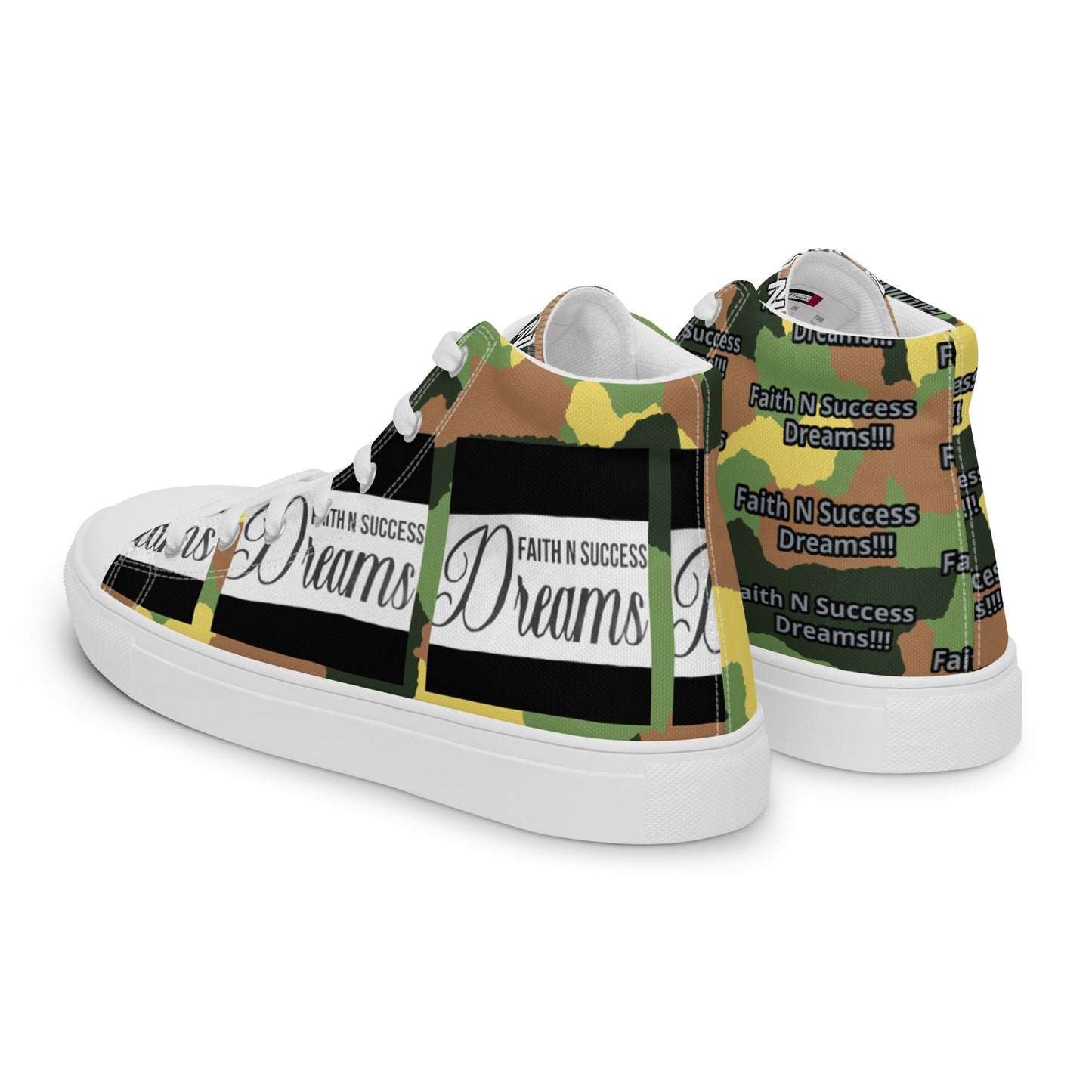 Men’s high top canvas shoes