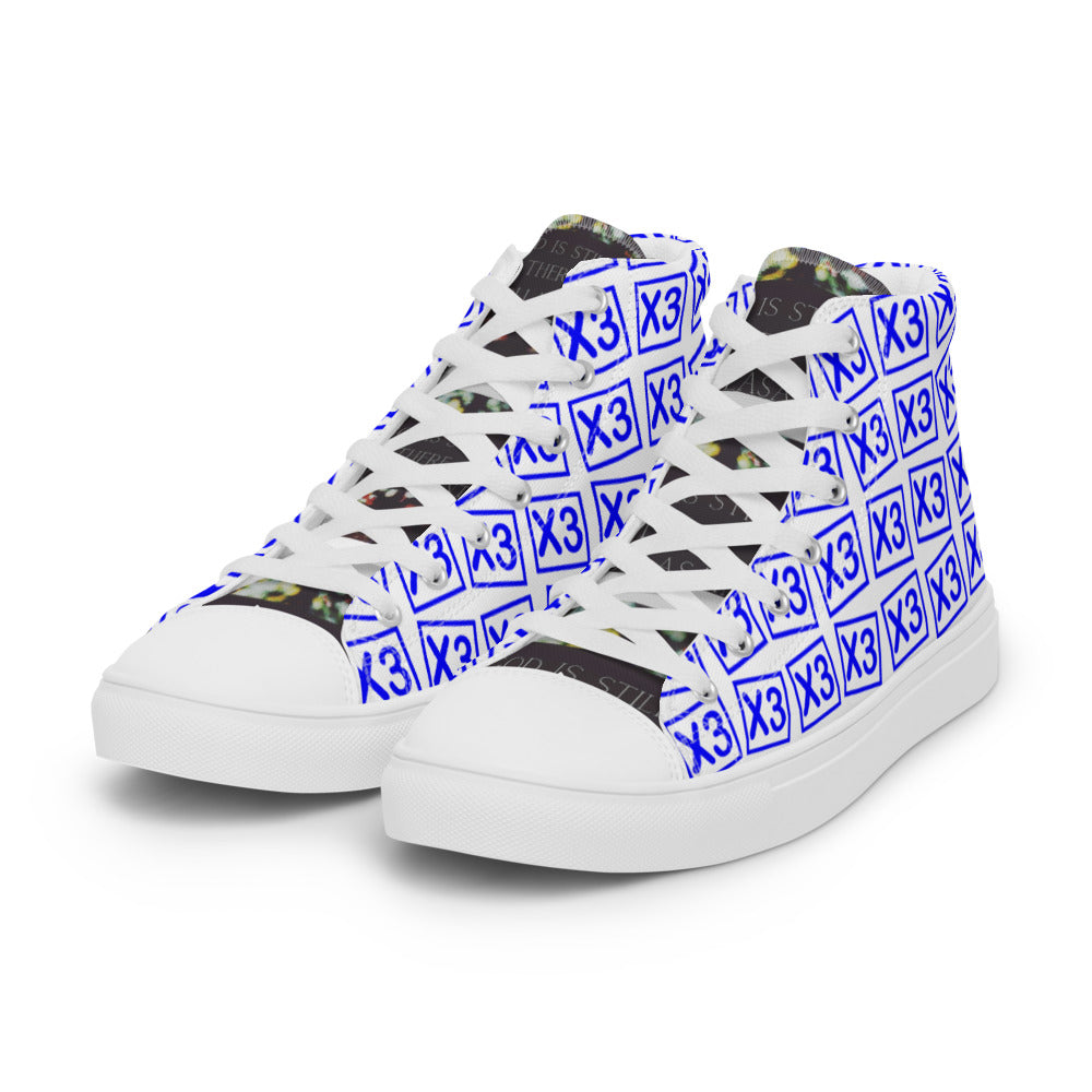 Men’s high top canvas shoes