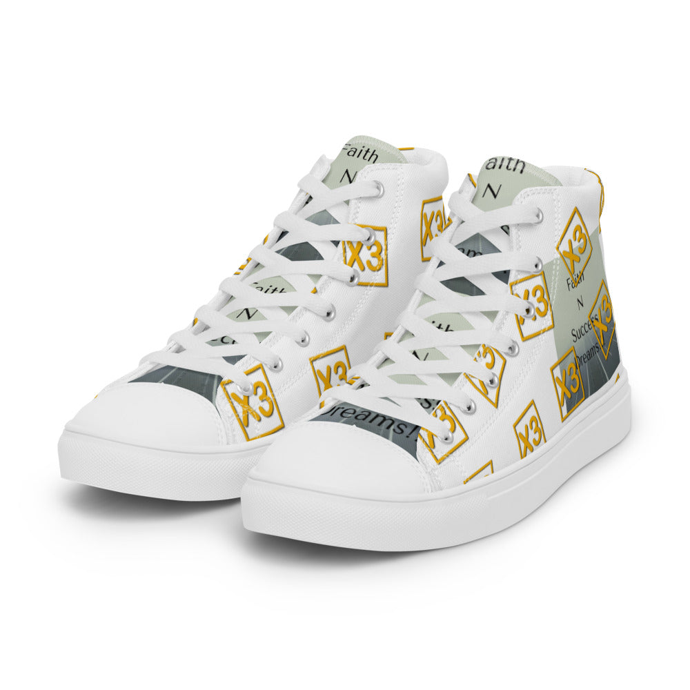 Men’s high top canvas shoes