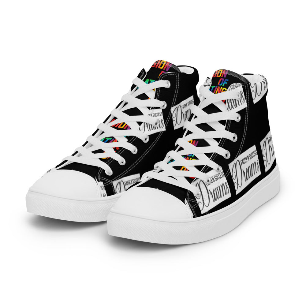 Men’s high top canvas shoes