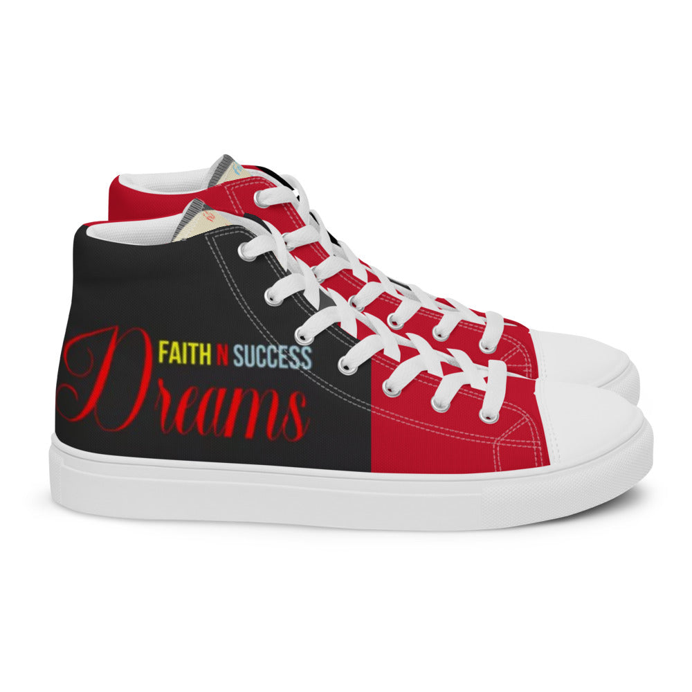 Men’s high top canvas shoes