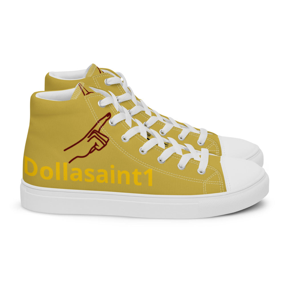 Men’s high top canvas shoes