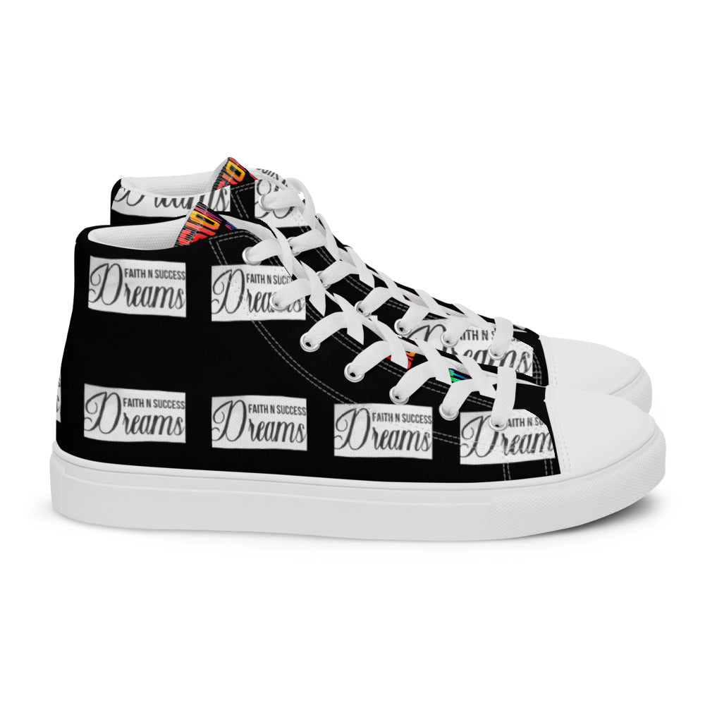 Men’s high top canvas shoes