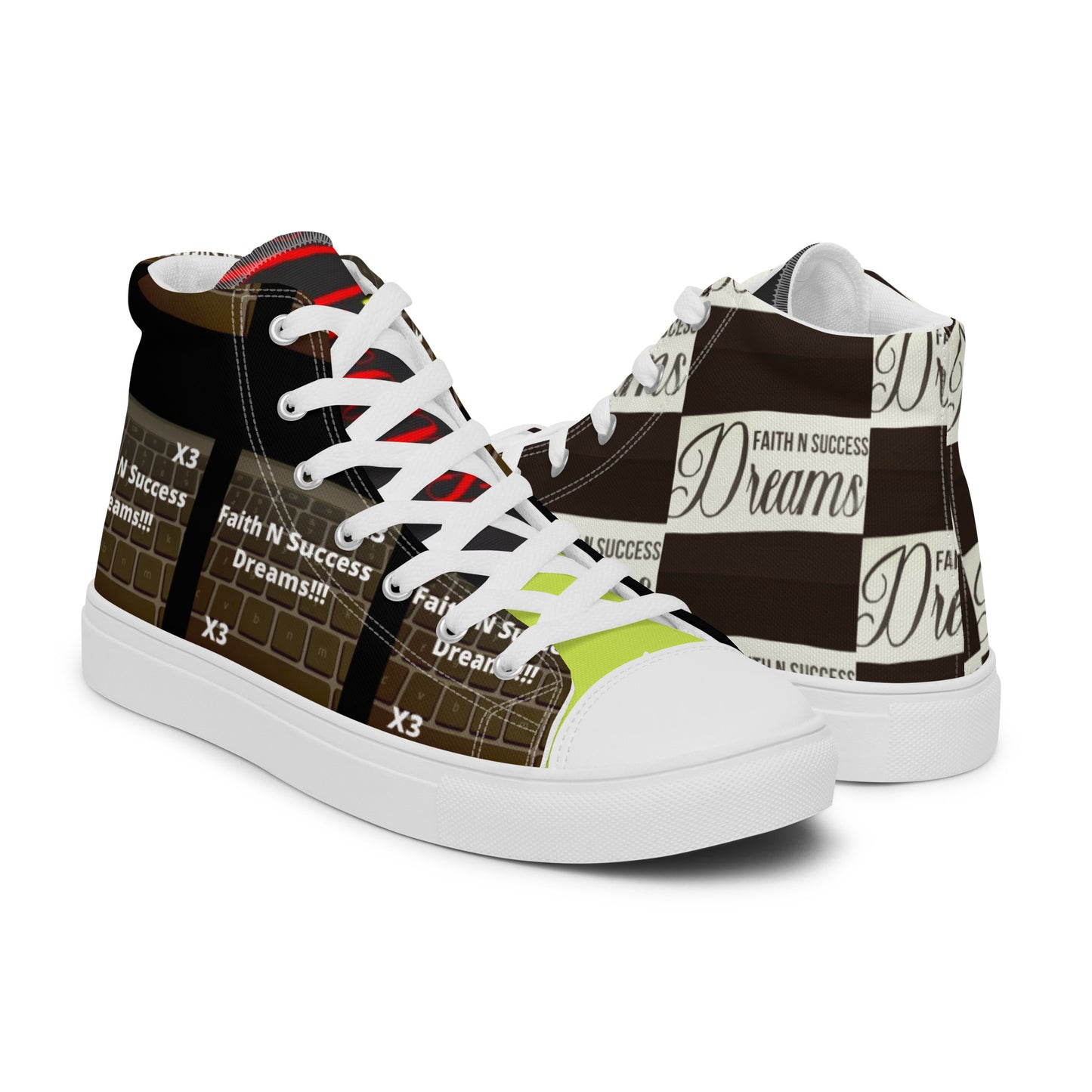 Men’s high top canvas shoes