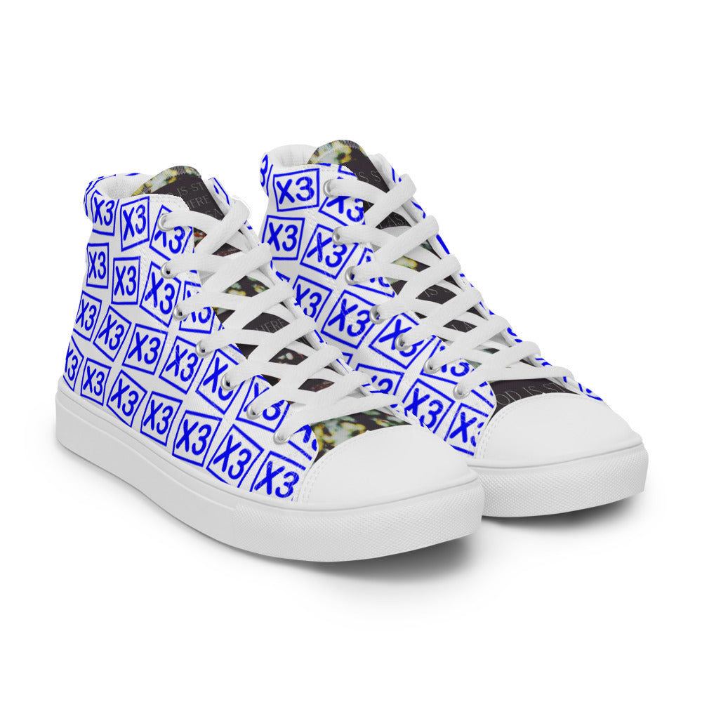 Men’s high top canvas shoes