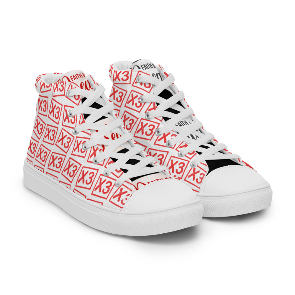 Men’s high top canvas shoes