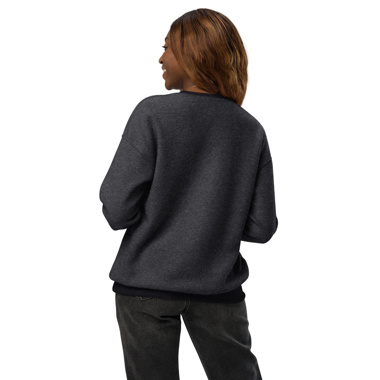 Unisex sueded fleece sweatshirt