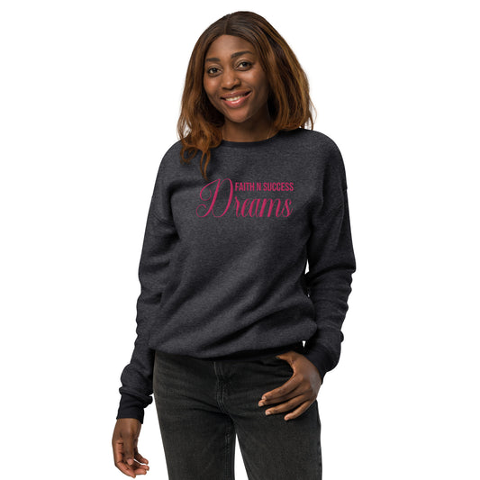 Unisex sueded fleece sweatshirt