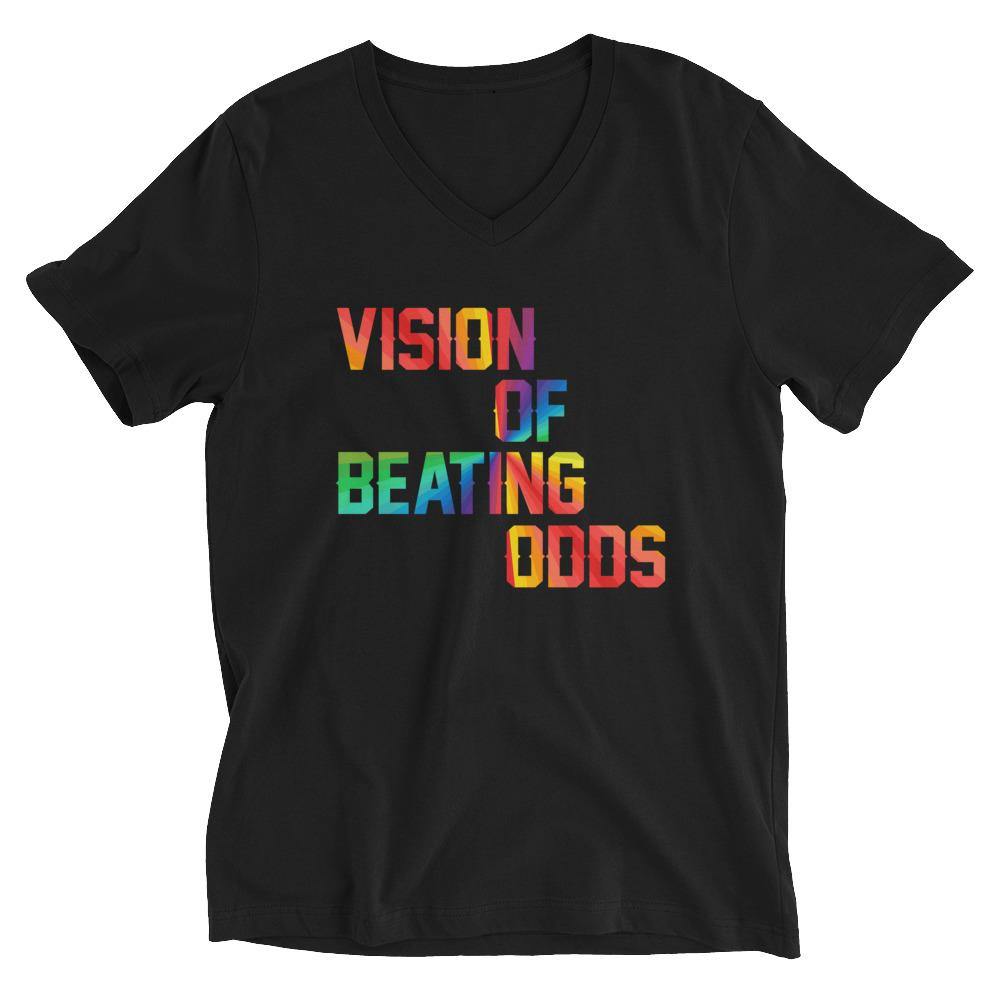 Unisex Short Sleeve V-Neck T-Shirt - Faith N Success Dreams 