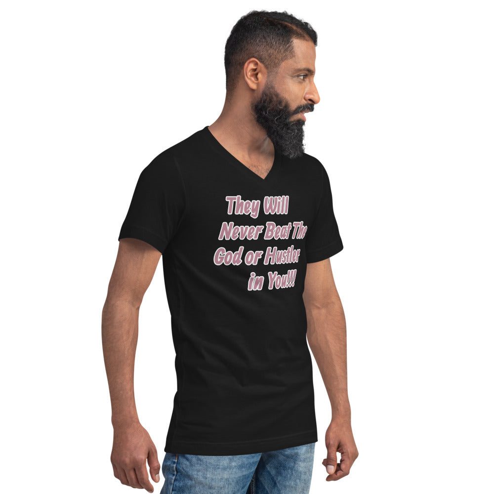 Unisex Short Sleeve V-Neck T-Shirt