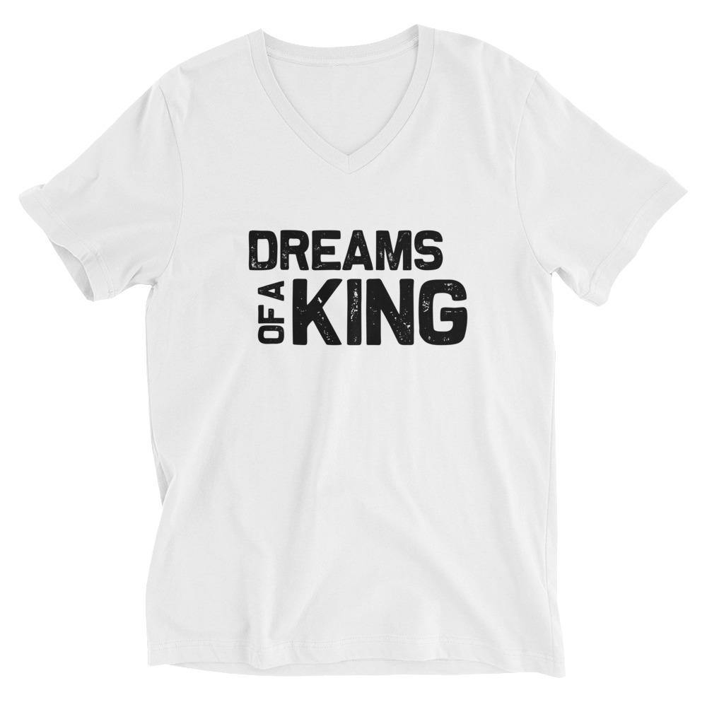 Unisex Short Sleeve V-Neck T-Shirt - Faith N Success Dreams 