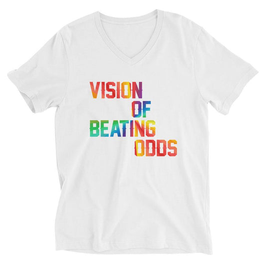 Unisex Short Sleeve V-Neck T-Shirt - Faith N Success Dreams 