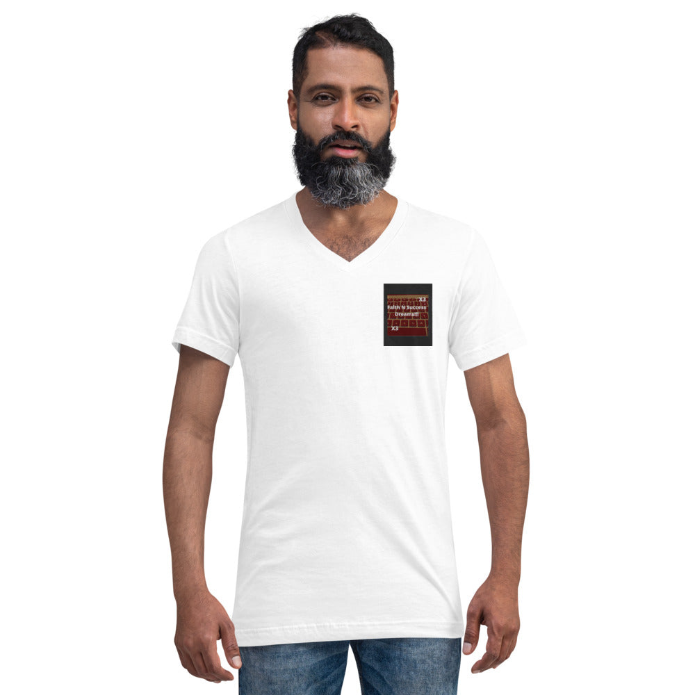 Unisex Short Sleeve V-Neck T-Shirt