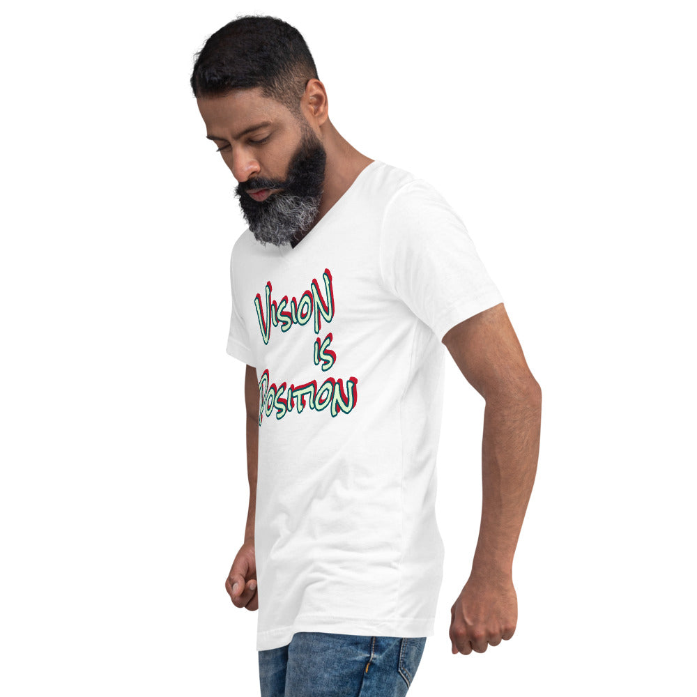 Unisex Short Sleeve V-Neck T-Shirt