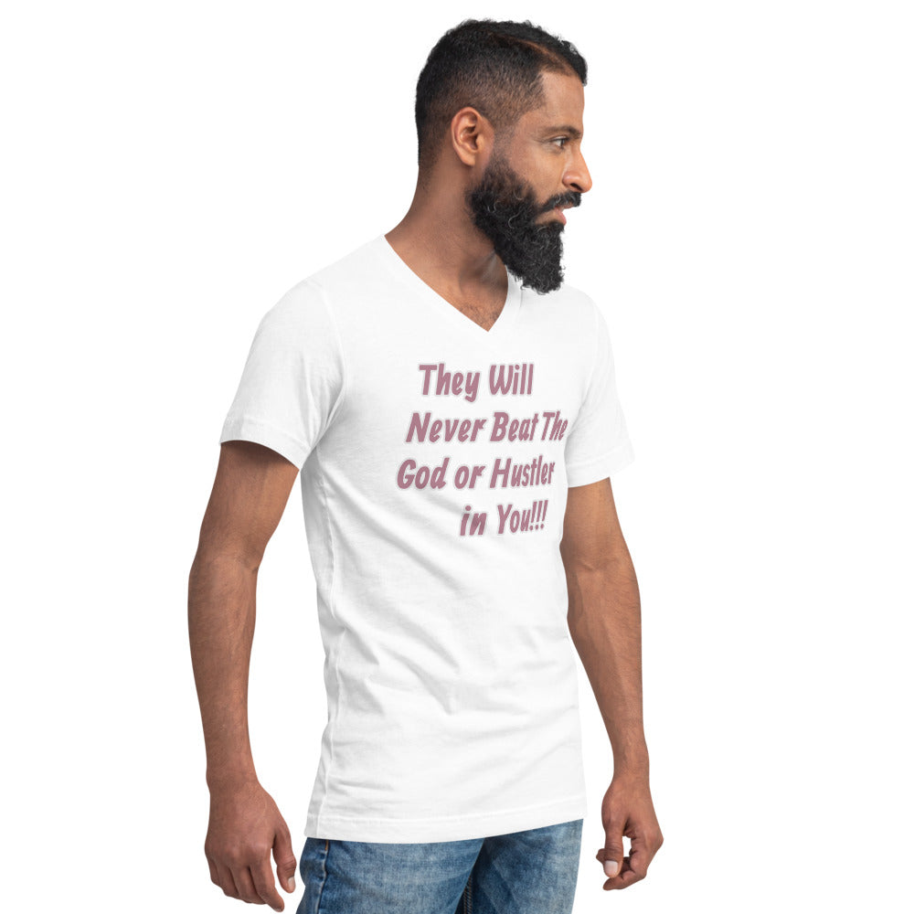 Unisex Short Sleeve V-Neck T-Shirt