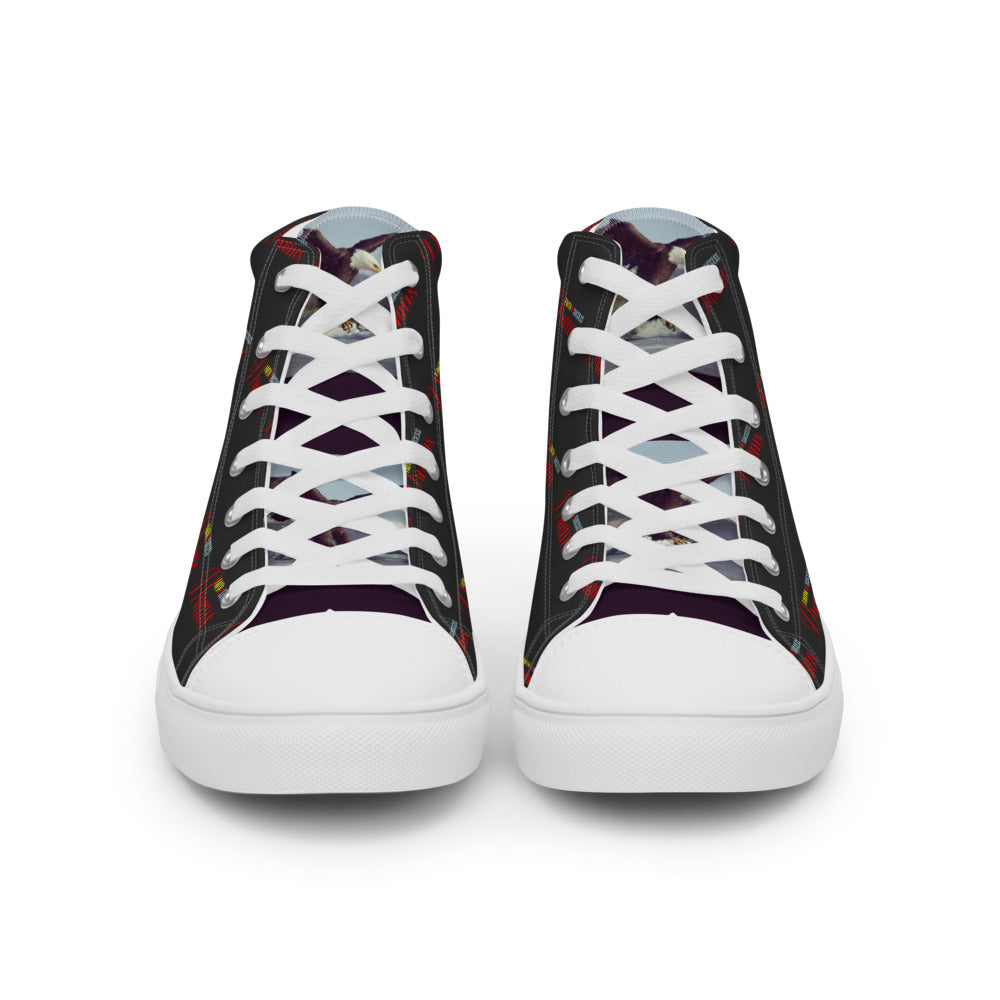 Women’s high top canvas shoes