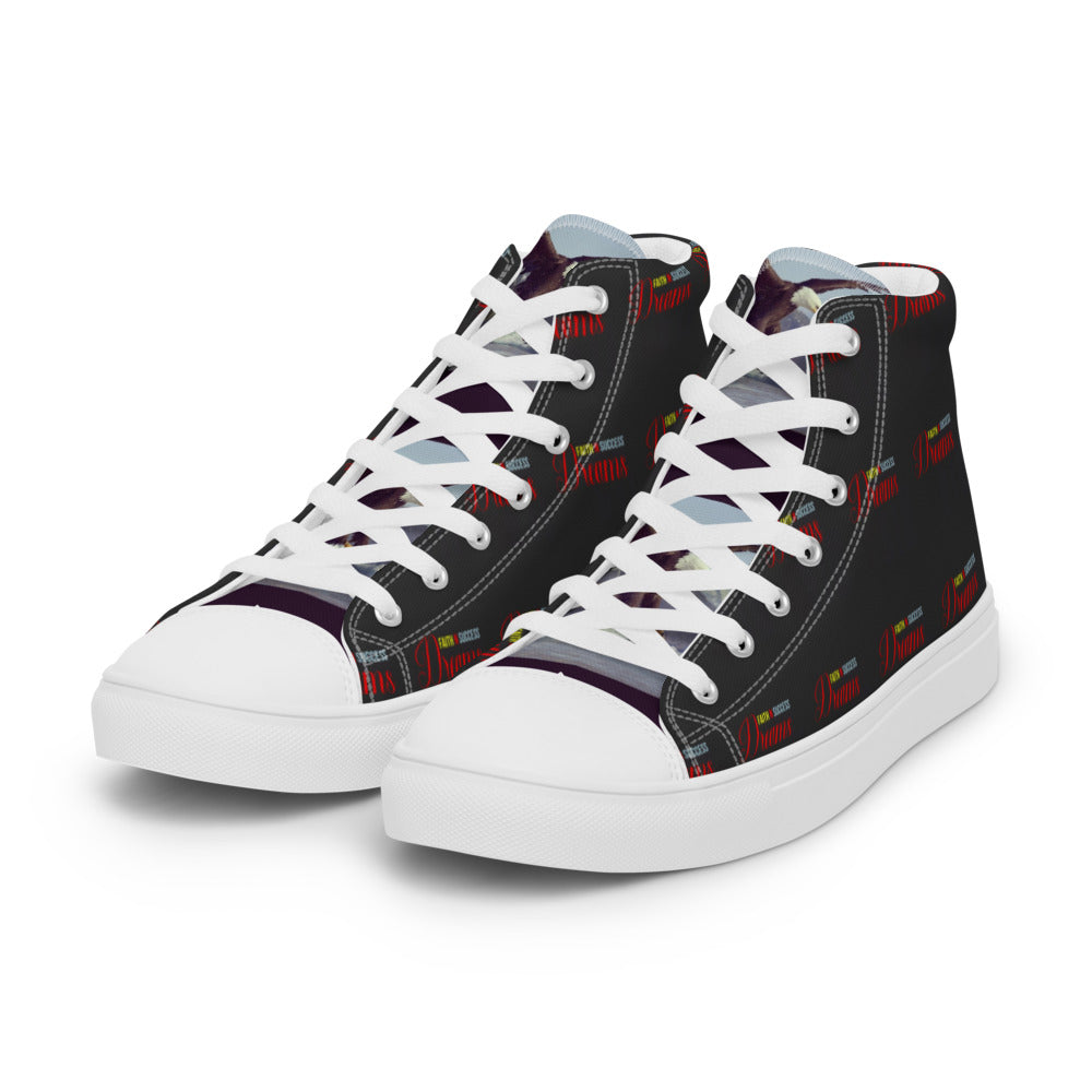 Women’s high top canvas shoes